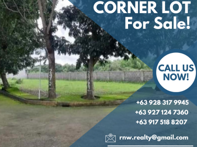 Corner Lot for Sale