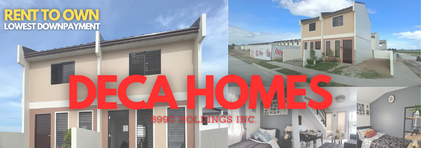 Deca Homes by 8990 Housing Development Corporation, a leading property developer in Visayas and Mindanao, now in Luzon. Call R&W Realty Services today +63 960 332 7002